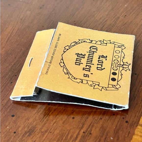 Vintage Matchbook Lord Chumleys Pub EMPTY Altamonte Springs FL Florida USED POOR - Picture 8 of 11